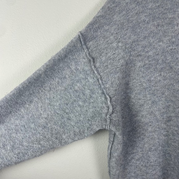 Aerie Oversized Unreal Grey Crew Neck Sweater Knit Pullover Women's L Lounge - Picture 6 of 8